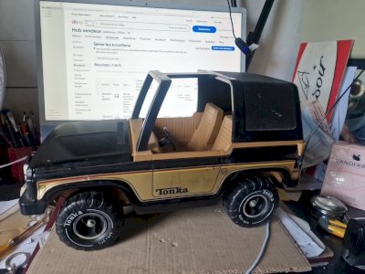 Grande Jeep TONKA 45 Cm Tout Métal et plastique -FFF