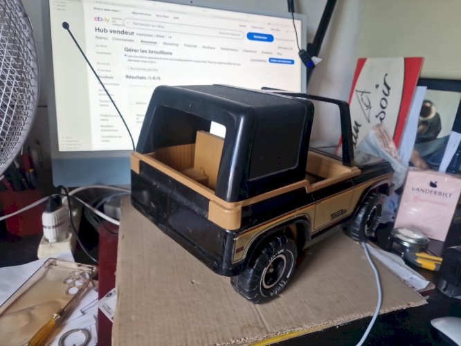 Grande Jeep TONKA 45 Cm Tout Métal et plastique -FFF