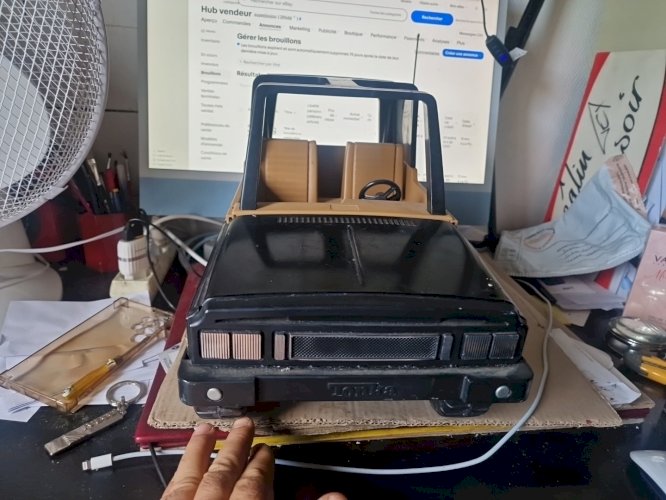 Grande Jeep TONKA 45 Cm Tout Métal et plastique -FFF