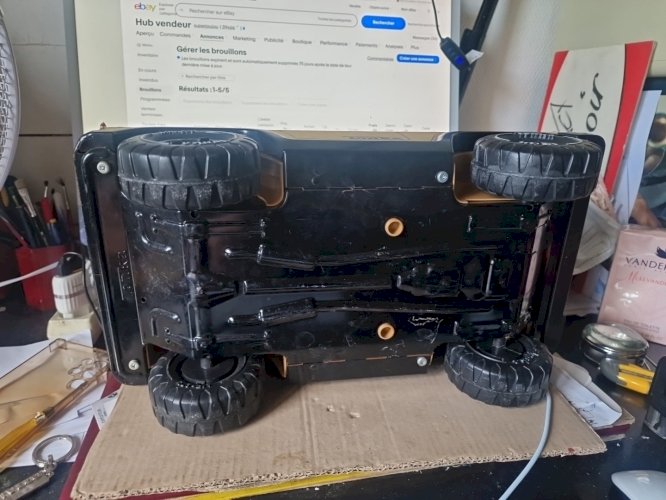 Grande Jeep TONKA 45 Cm Tout Métal et plastique -FFF