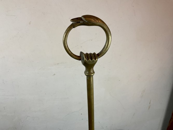 Grande lampe à huile florentine orientale XIXe laiton .