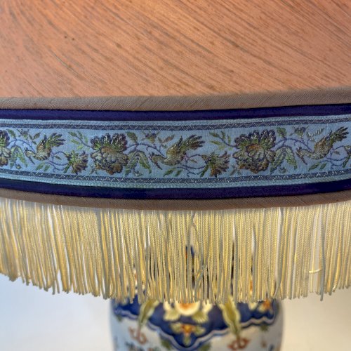 Grande Lampe d’art Maison DRIMMER à RODEZ Céramique Peinte à La Main Oiseaux