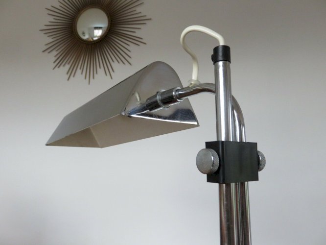 GRANDE LAMPE LISEUSE CHROMEE EDITION DISDEROT ANNEES 70 VINTAGE