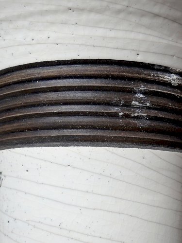 Grande lampe moderne Raku beige et brun Keramos Sèvres - René Hénon [...]