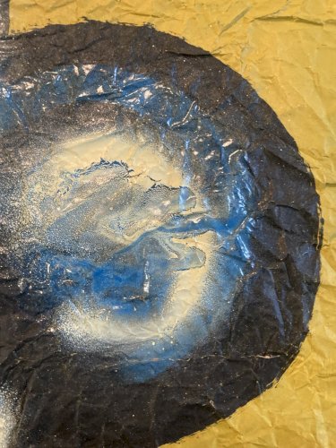 Grande Peinture Sur Papier Ladislas Kijno 1921 2012 Acrylique Aérosol Abstrait