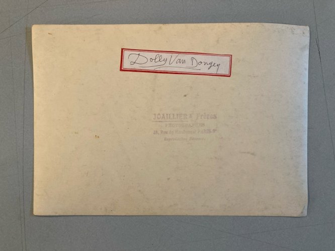 Grande Photo Argentique Dolly Van Dongen Photographie 1926 Hotel Bohy Noël Fête