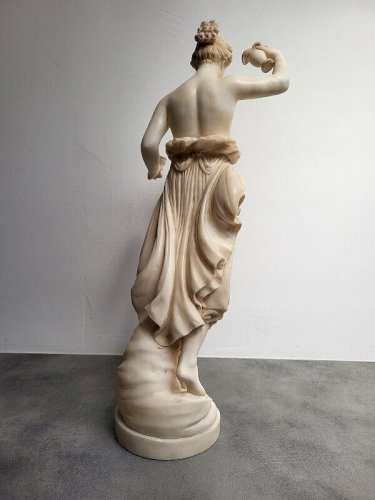 GRANDE STATUE EN ALBATRE HEBE D'APRES ANTONIO CANOVA