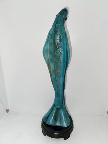 grande statuette en resine dorigine asiatique en bon etat
