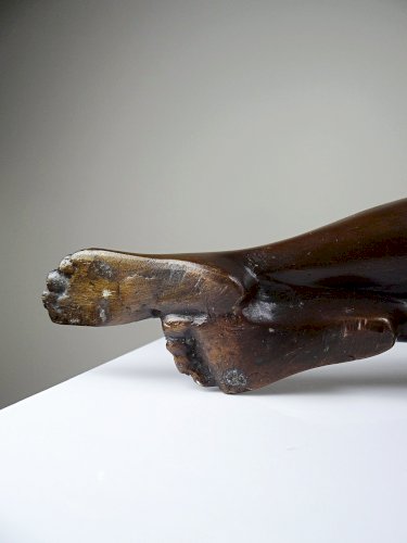 Grande statuette femme nue, Vénus en bronze de charme vintage