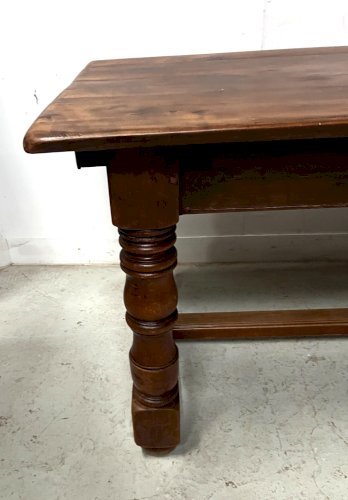 Grande Table de ferme en hetre massif XIX siècle