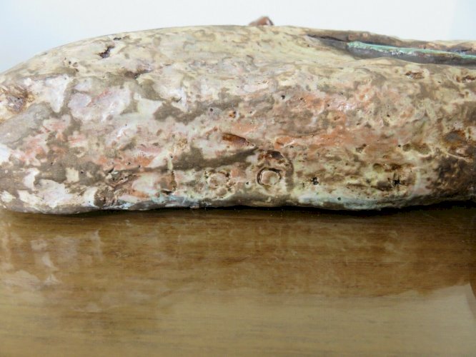 GRANDE TETE DE BELIER PSYCHEDELIQUE CERAMIQUE DECORATION MURALE ANNEES 60 70 