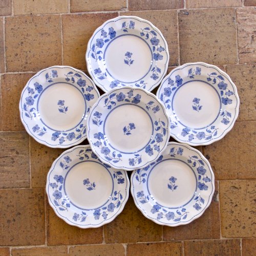 Grandes assiettes vintage italiennes signées Nueva Fontebasso