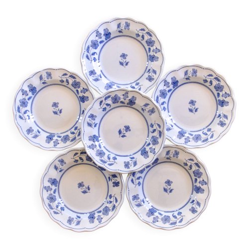 Grandes assiettes vintage italiennes signées Nueva Fontebasso