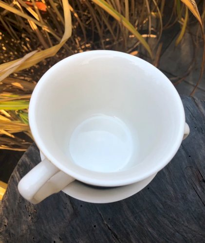 Grandes tasses motifs fleurs style Shabby