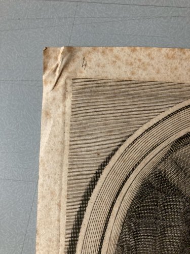 Gravure 1692 Portrait  XVIIe Antoine Rossignol des Roches 1600-1682 cryptologue