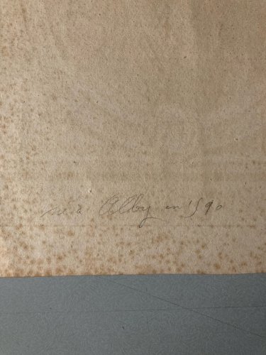 Gravure 1692 Portrait  XVIIe Antoine Rossignol des Roches 1600-1682 cryptologue