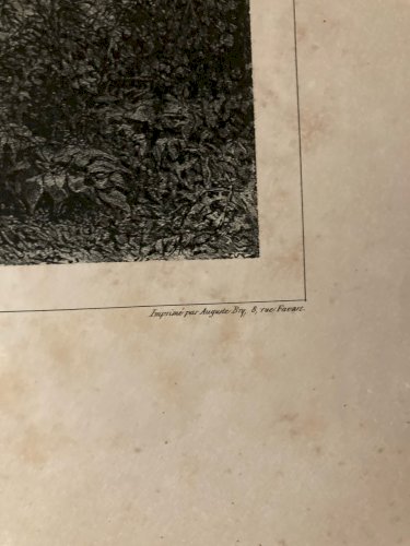 Gravure 1834 Auguste Denis RAFFET Graveur Tombe Juguda Kazaz Portrait Art Ancien