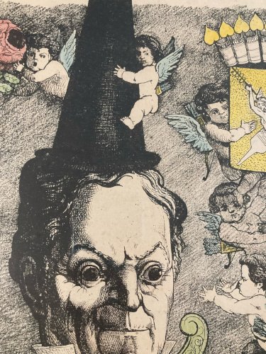 Gravure 1886 La Comédie Bordelaise Journal Hebdomadaire Ange Docteur