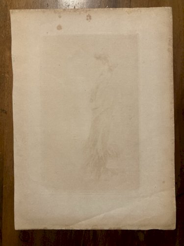 Gravure 1906 François Courboin Italie Ancien Femme Venise Estampe Pointe Sèche