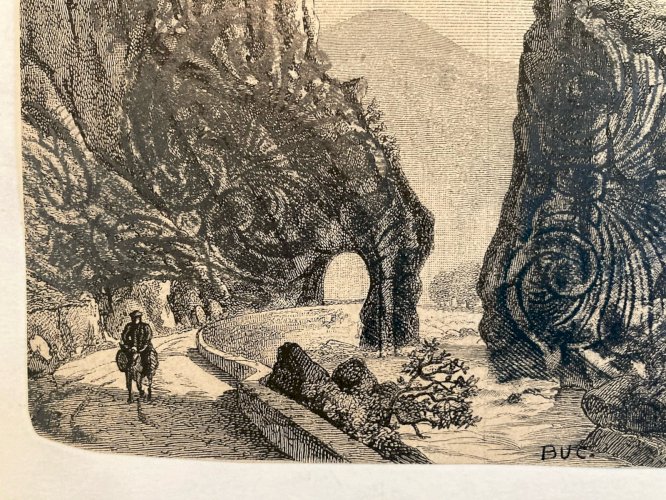 Gravure 1966 Max Bucaille Frottage Surréaliste Surréalisme Dessin Tampon Signé