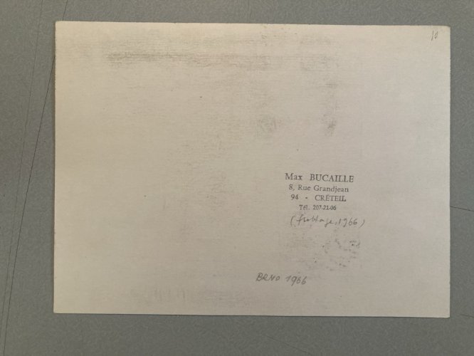 Gravure 1966 Max Bucaille Frottage Surréaliste Surréalisme Dessin Tampon Signé