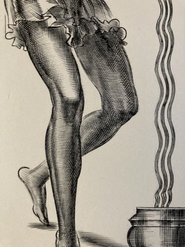 Gravure Albert  Decaris Jeune Homme A La Jarre Grec Grecque Lithographie