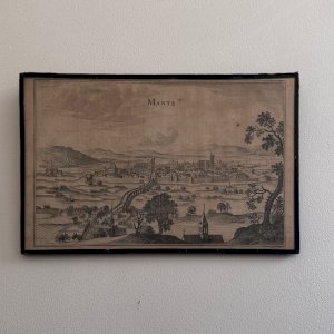 Ancient engraving depicting Mante XVII A5802