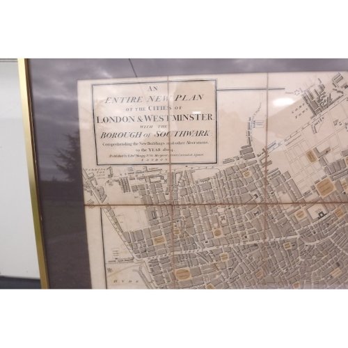 Gravure Anglaise de Londres et Westminster 1804