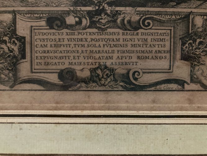 Gravure Après Charles Lebrun Scène Lithologie Forgeron Forge XVIIIe