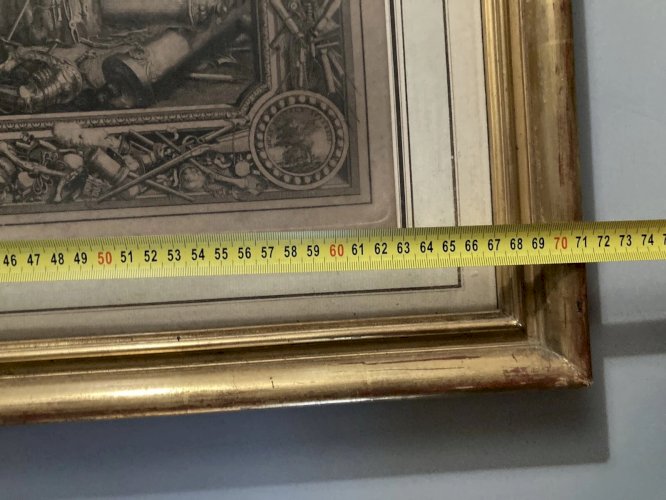 Gravure Après Charles Lebrun Scène Lithologie Forgeron Forge XVIIIe
