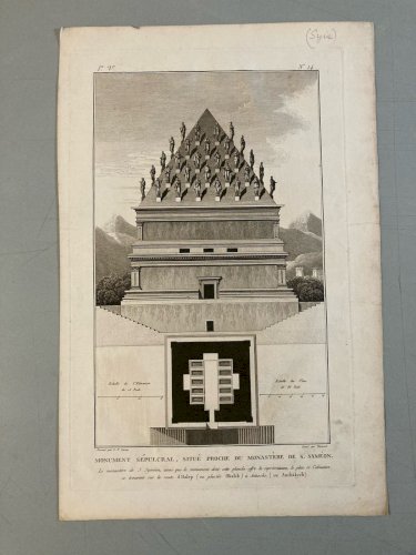 Gravure Architecture, Art Louis-François Cassas Voyage Syrie XIXe Ou Avant