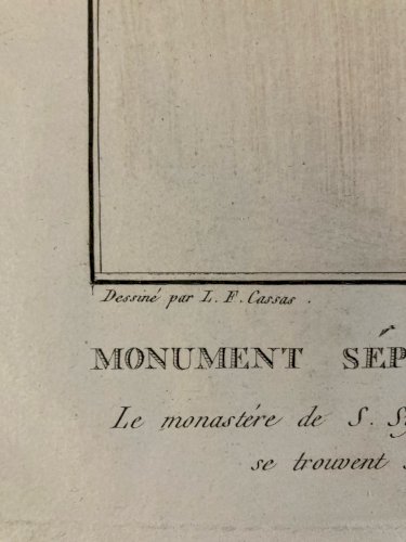 Gravure Architecture, Art Louis-François Cassas Voyage Syrie XIXe Ou Avant