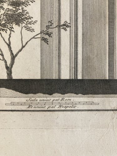 Gravure Architecture Art XVIIIe  ANTIQUITIES OF HERCULANEUM 1800 Carlo Nolli