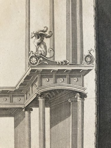 Gravure Architecture Art XVIIIe  ANTIQUITIES OF HERCULANEUM 1800 Carlo Nolli