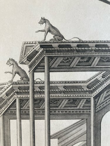 Gravure Architecture,  XVIIIe  ANTIQUITIES OF HERCULANEUM 1800 Carlo Nolli Art