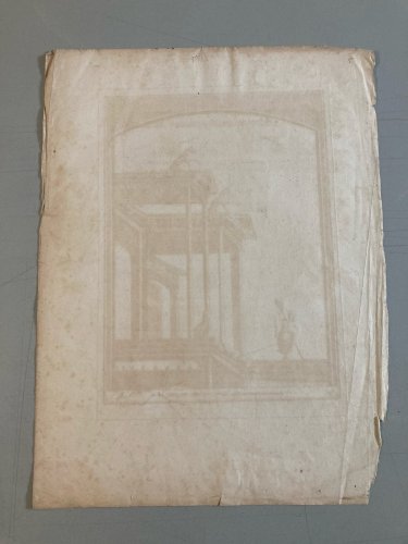 Gravure Architecture,  XVIIIe  ANTIQUITIES OF HERCULANEUM 1800 Carlo Nolli Art