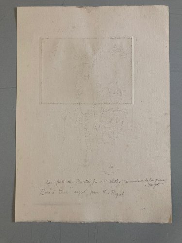 Gravure  Barta La Grosse Margot Villon 1950 Eau Forte Médiéval Moyen Âge Art