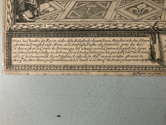 Gravure BOSSE Abraham 1645 Eau Forte  XVIIe Cérémonie Observée An art