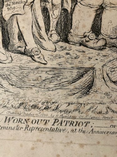 Gravure, Caricature De La Taverne, Shakespeare, James Gillray XVIIIe