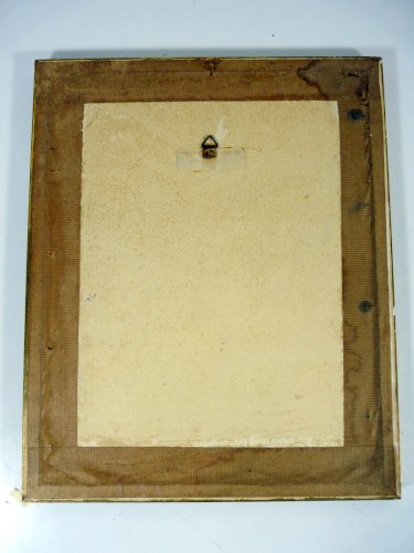 Gravure couleurs MARINE pas de signature visible, cadre bois