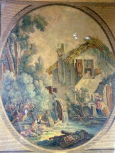 Gravure Couleurs XVIII Dédiée à Monsieur Tournier Signée Pierre François Laurent