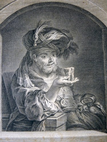 Gravure cuivre XVIII° L'ARRACHEUR DE DENTS. TURC par Nicolas Dupuis