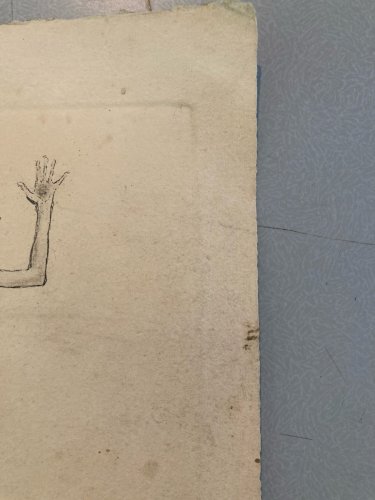 Gravure Début XXe Expressionniste Femme Lithographie Etching Ancien Old