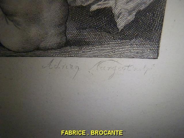 GRAVURE DU XIX ème SIECLE DE PAUL BAUDRY.ADRIEN NARGEOT
