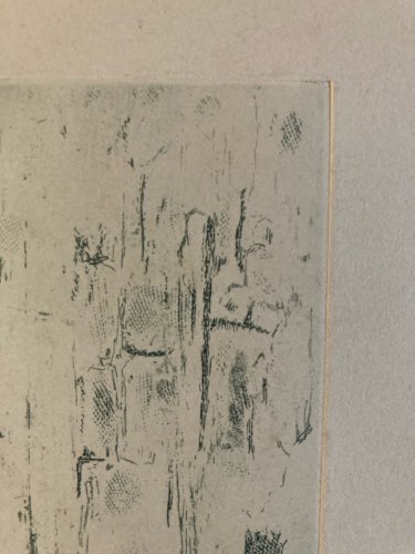 Gravure Engraving 1971 Abstrait Abstract Art Lithographie Estampe A Identifier