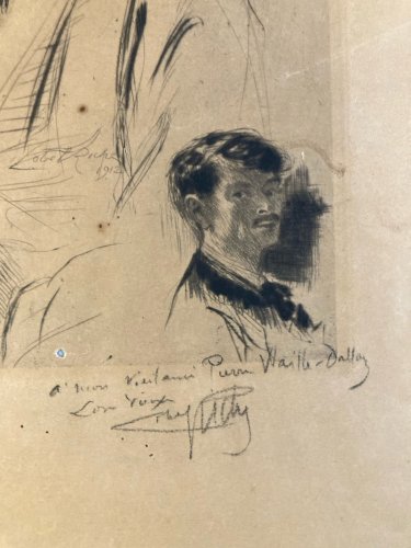 Gravure Engraving Charles Baudelaire Le Spleen de Paris par Lobel-Riche 1912 Art