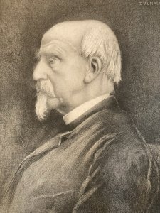 Gravure Henri d'Orléans duc d'Aumale Lithographie XIXe Portrait Etching Ancien