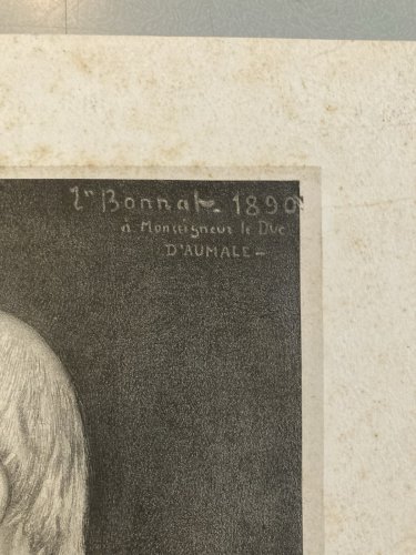 Gravure Henri d'Orléans duc d'Aumale Lithographie XIXe Portrait Etching Ancien