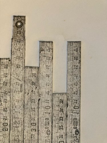 Gravure Henry Front 1990 Estampe Mètre Art Sur Papier Métrique Bois Etching XXe