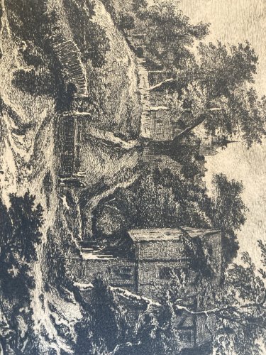 Gravure Jacob Van Ruisdael Ruysdael Papier Vergé Graveur Gustave Greux Art